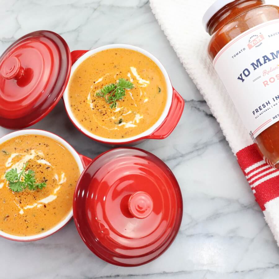 Rosé Wine Tomato Soup - Yo Mama's Foods