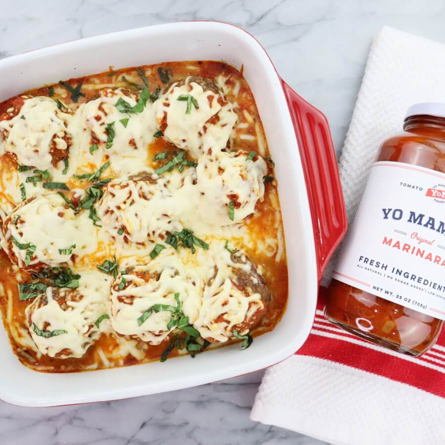 Marinara Meatball Bake - Yo Mama's Foods