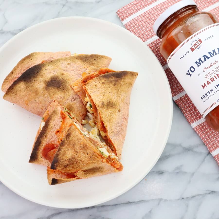 Spicy Marinara Tortilla Wrap - Yo Mama's Foods