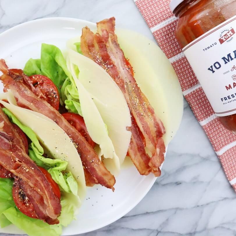 Keto Spicy Marinara BLT - Yo Mama's Foods