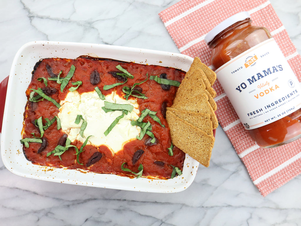 Vodka Goat Cheese Dip - Yo Mama's Foods