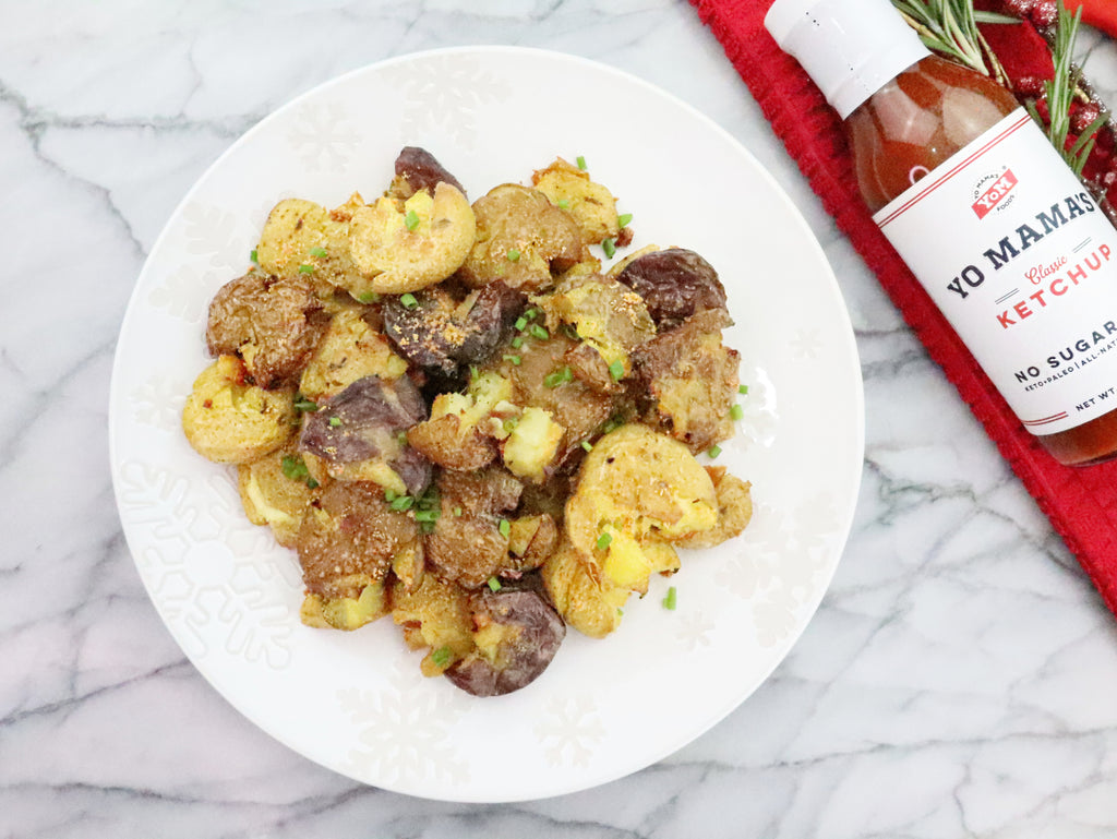 Smashed Potatoes - Yo Mama's Foods