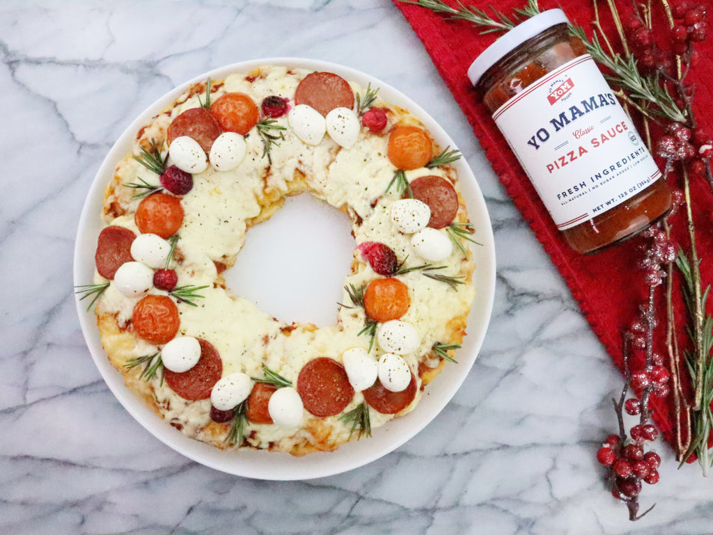 Holiday Pizza Wreath - Yo Mama's Foods