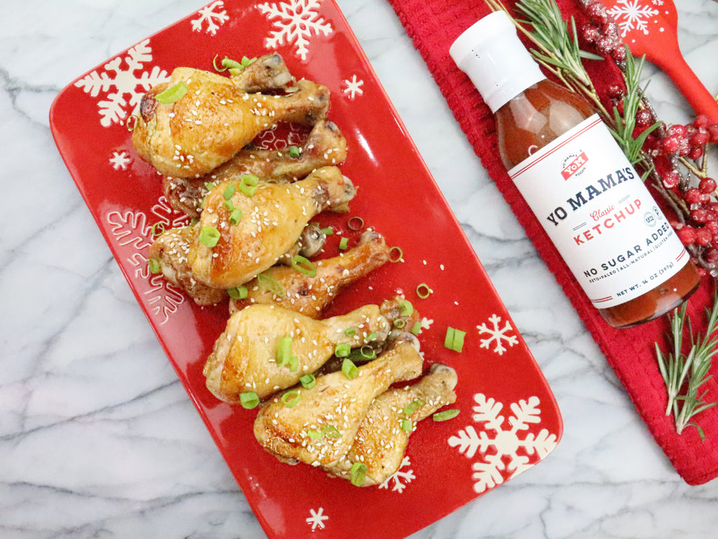 Holiday Chicken Drumsticks - Yo Mama's Foods