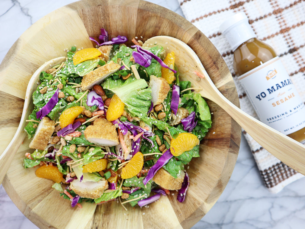 Asian Sesame Chicken Salad - Yo Mama's Foods