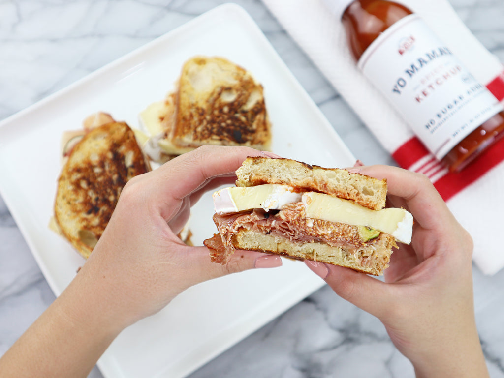 Brie, Fig and Prosciutto Sandwich - Yo Mama's Foods