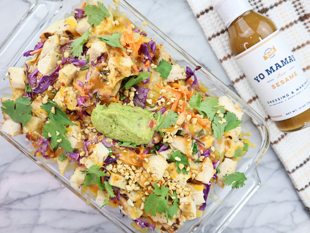 Asian Sesame Nachos - Yo Mama's Foods