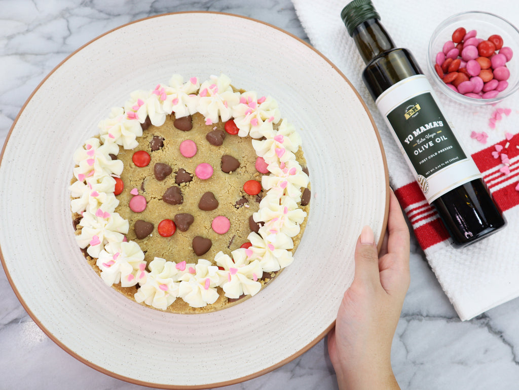 Olive Oil Cookie Cake - Yo Mama's Foods