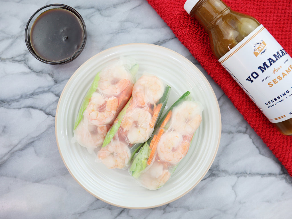 Fresh Sesame Spring Rolls - Yo Mama's Foods