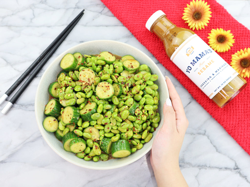 Edamame Sesame Salad - Yo Mama's Foods