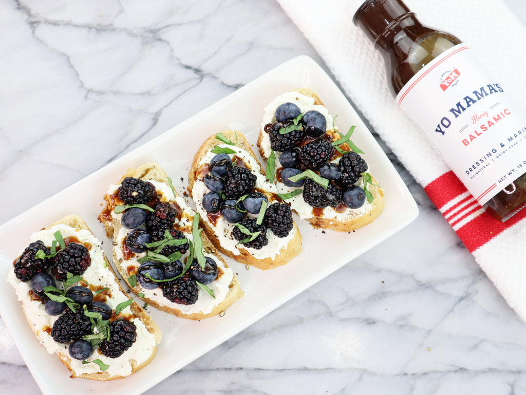 Whipped Goat Cheese Toast - Yo Mama's Foods
