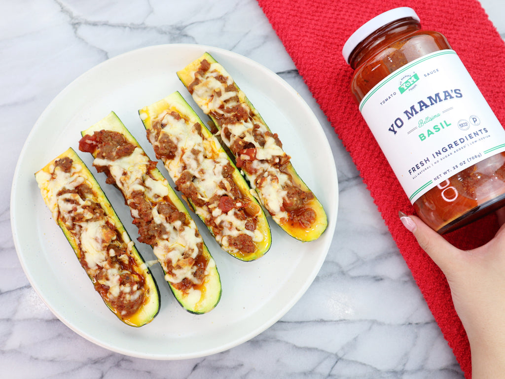 Zucchini Boats - Yo Mama's Foods