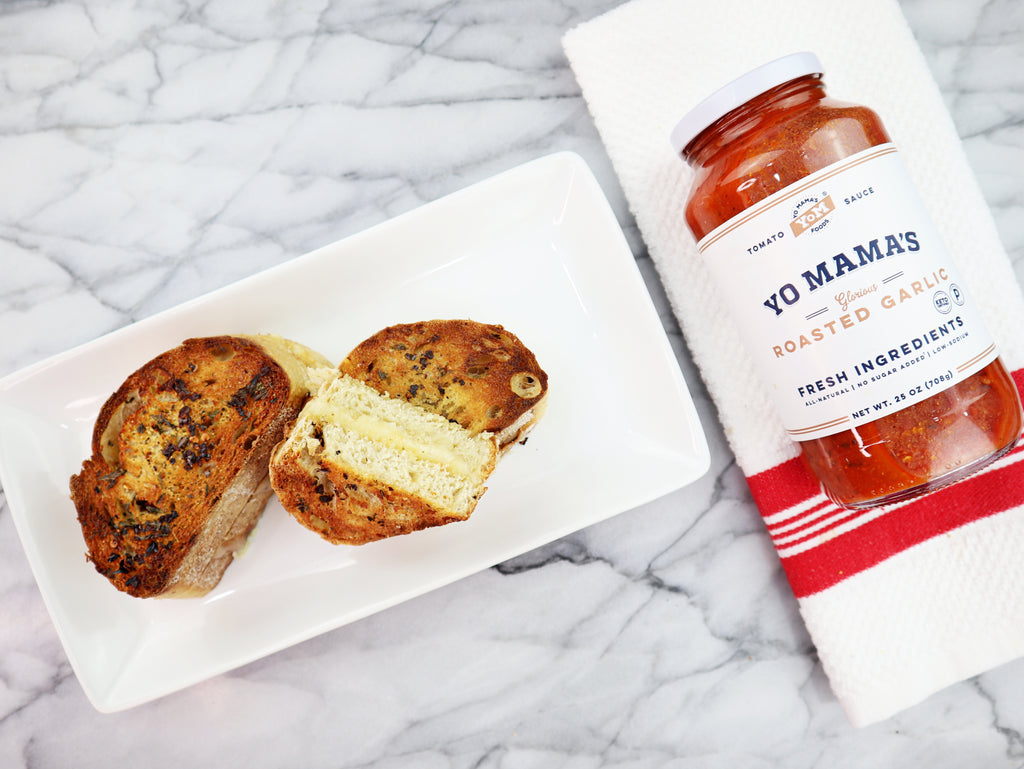 Garlic Grilled Cheese - Yo Mama's Foods