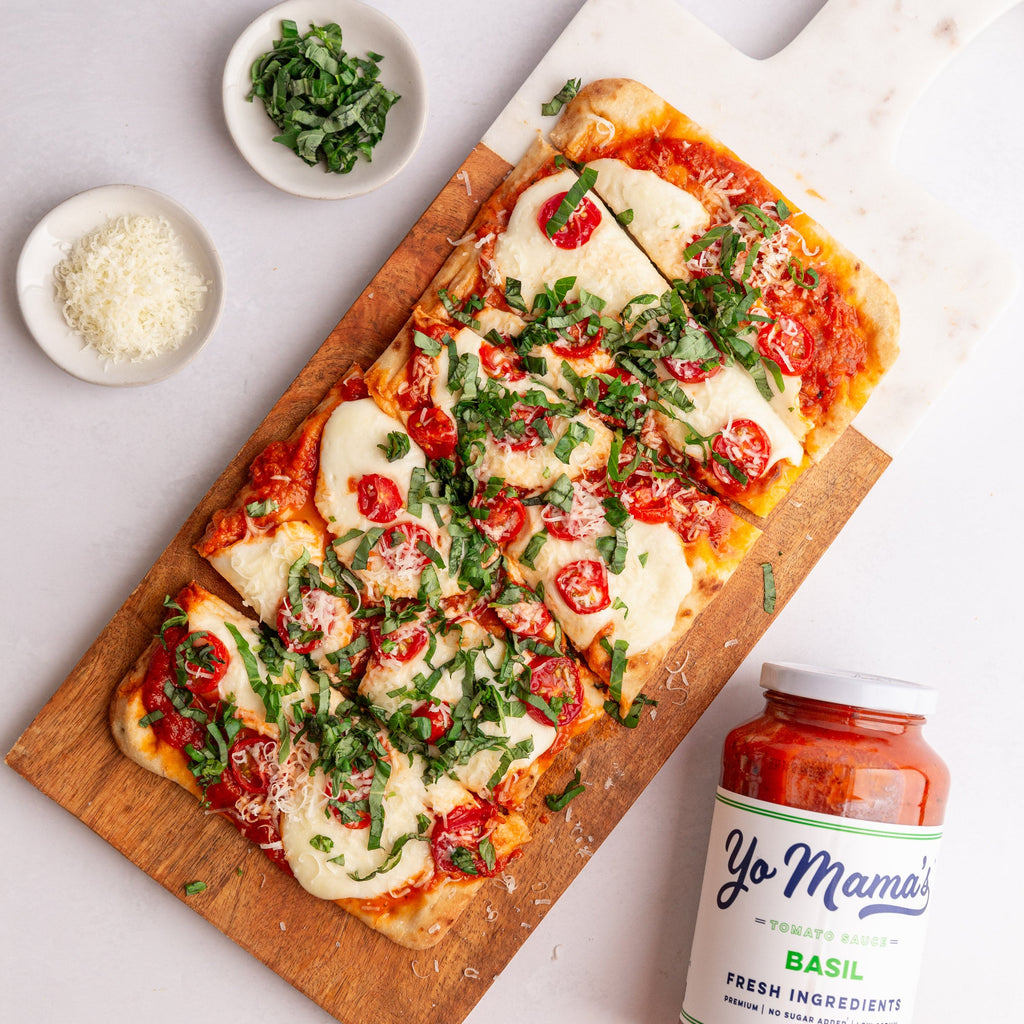 Caprese Flatbread - Yo Mama's Foods