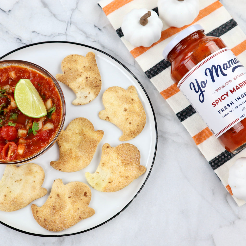 Ghost Chips & Salsa - Yo Mama's Foods