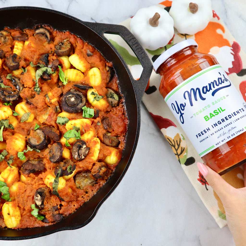 Basil Pumpkin Gnocchi - Yo Mama's Foods