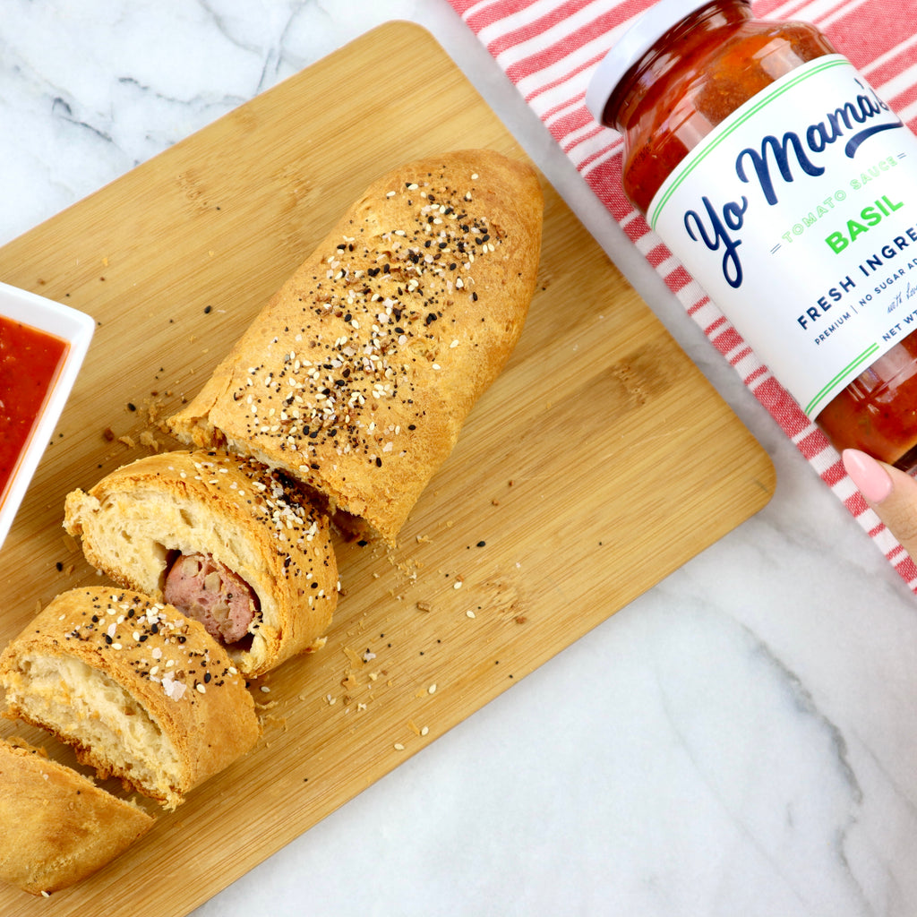 Basil Sausage Roll - Yo Mama's Foods