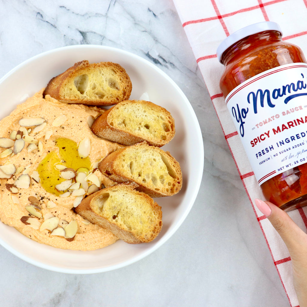 Spicy Marinara Whipped Feta - Yo Mama's Foods