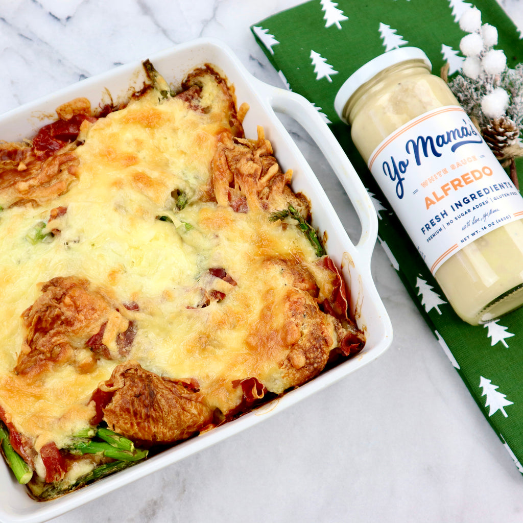 Alfredo Croissant Bake - Yo Mama's Foods