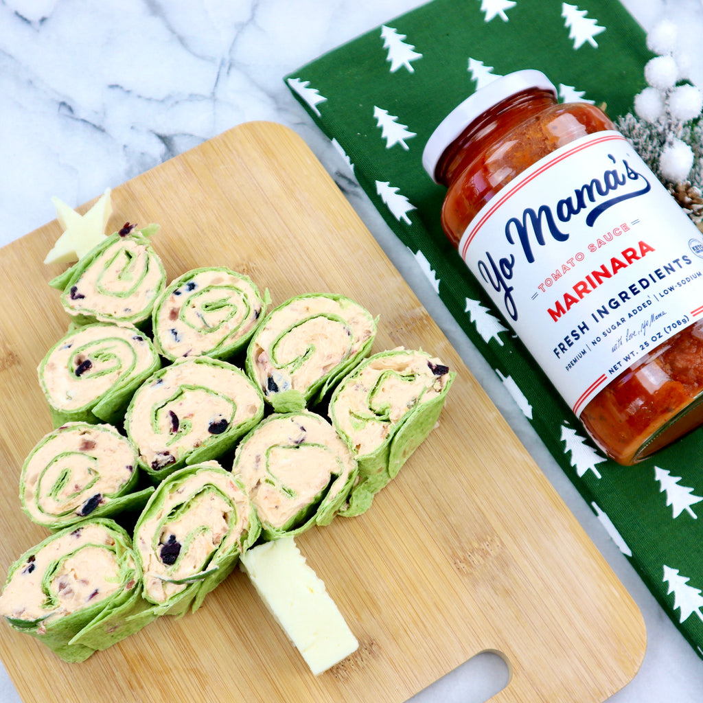 Marinara Christmas Pinwheels - Yo Mama's Foods
