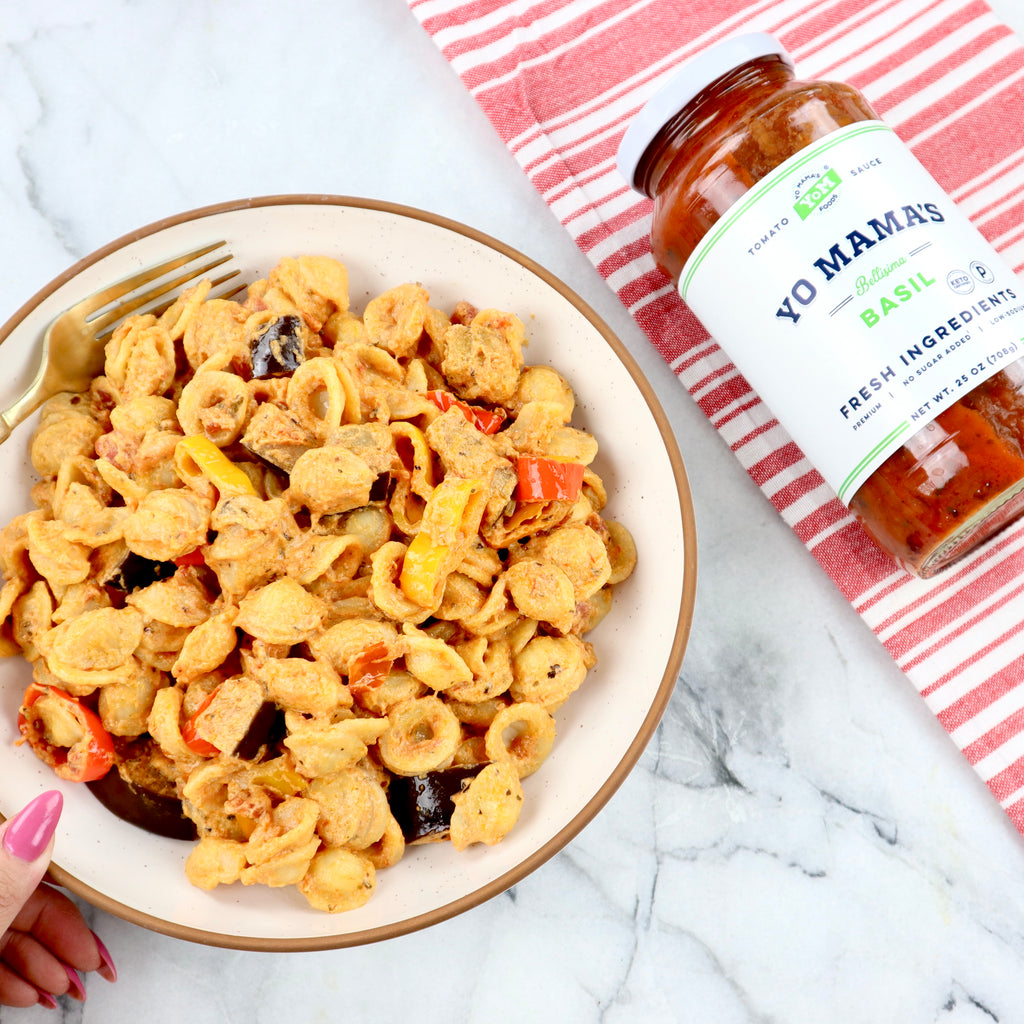 Goat Cheese Pasta Bake - Yo Mama's Foods