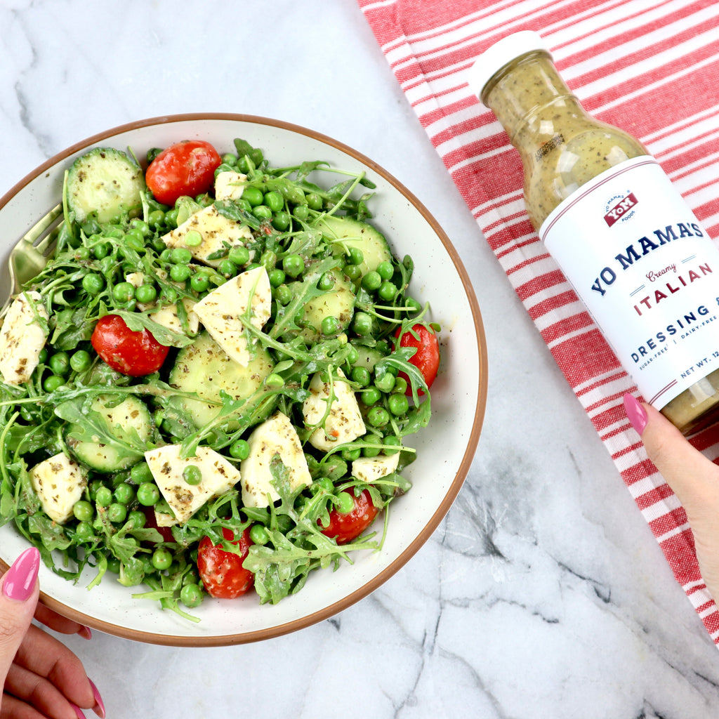 Arugula Pea Salad - Yo Mama's Foods