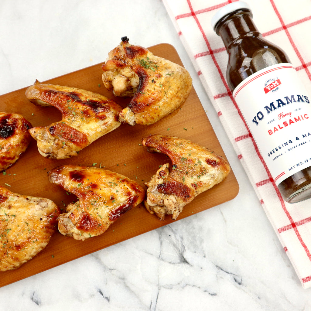 Honey Balsamic Wings - Yo Mama's Foods