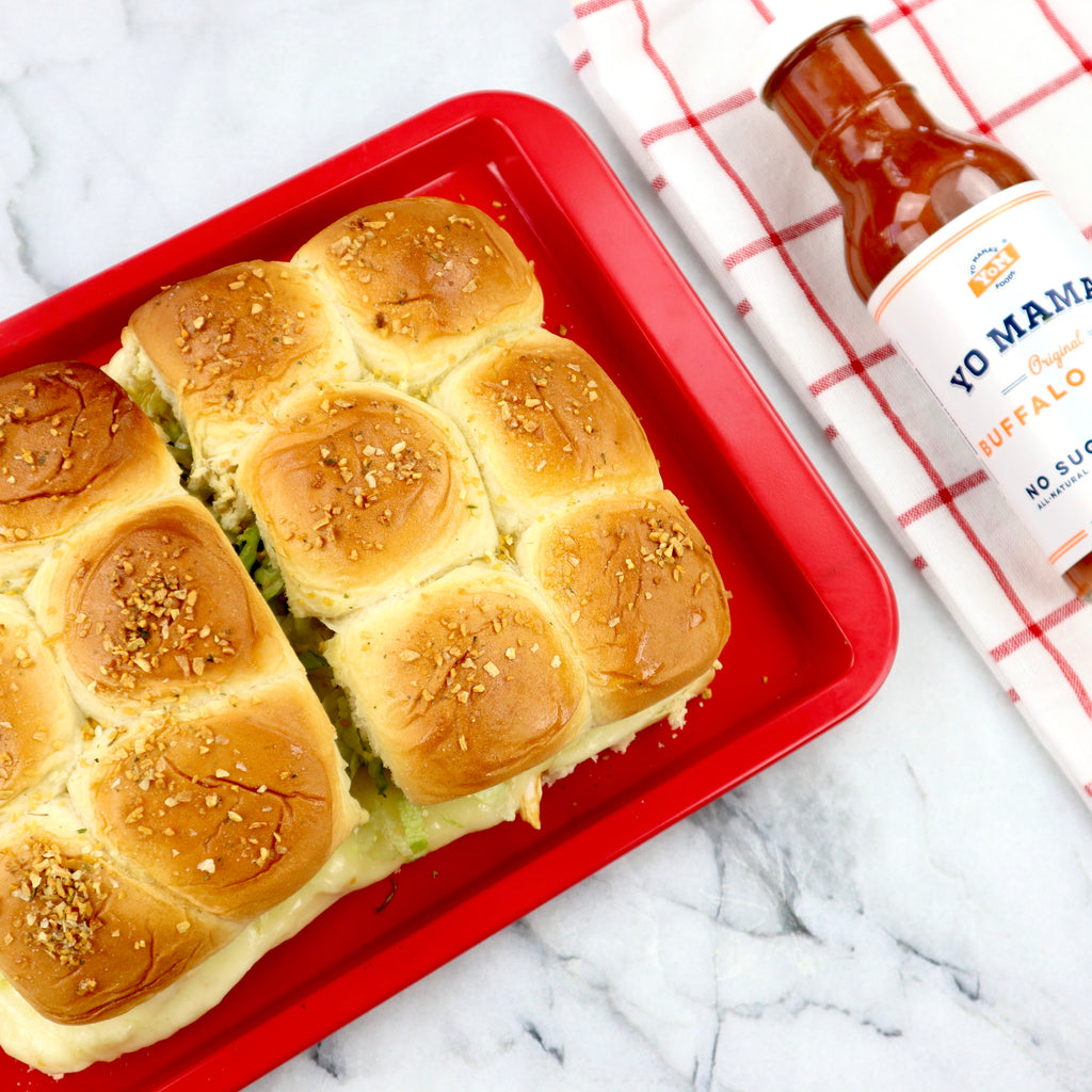 Buffalo Chicken Sliders - Yo Mama's Foods