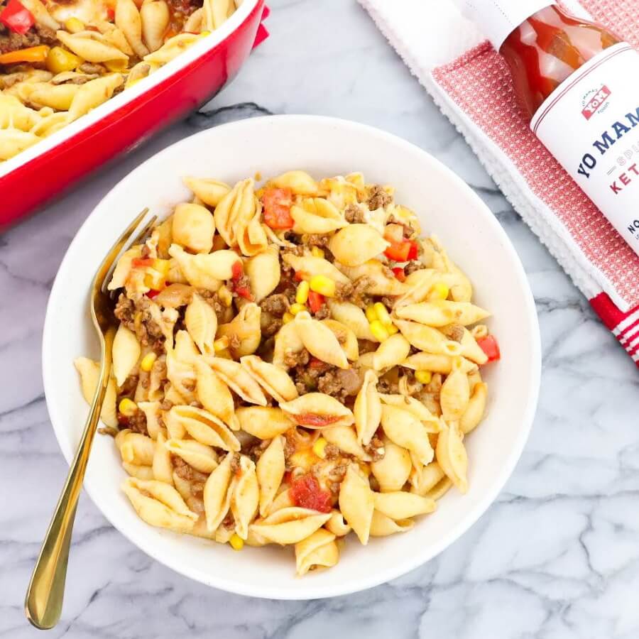 Sloppy Joe Casserole - Yo Mama's Foods