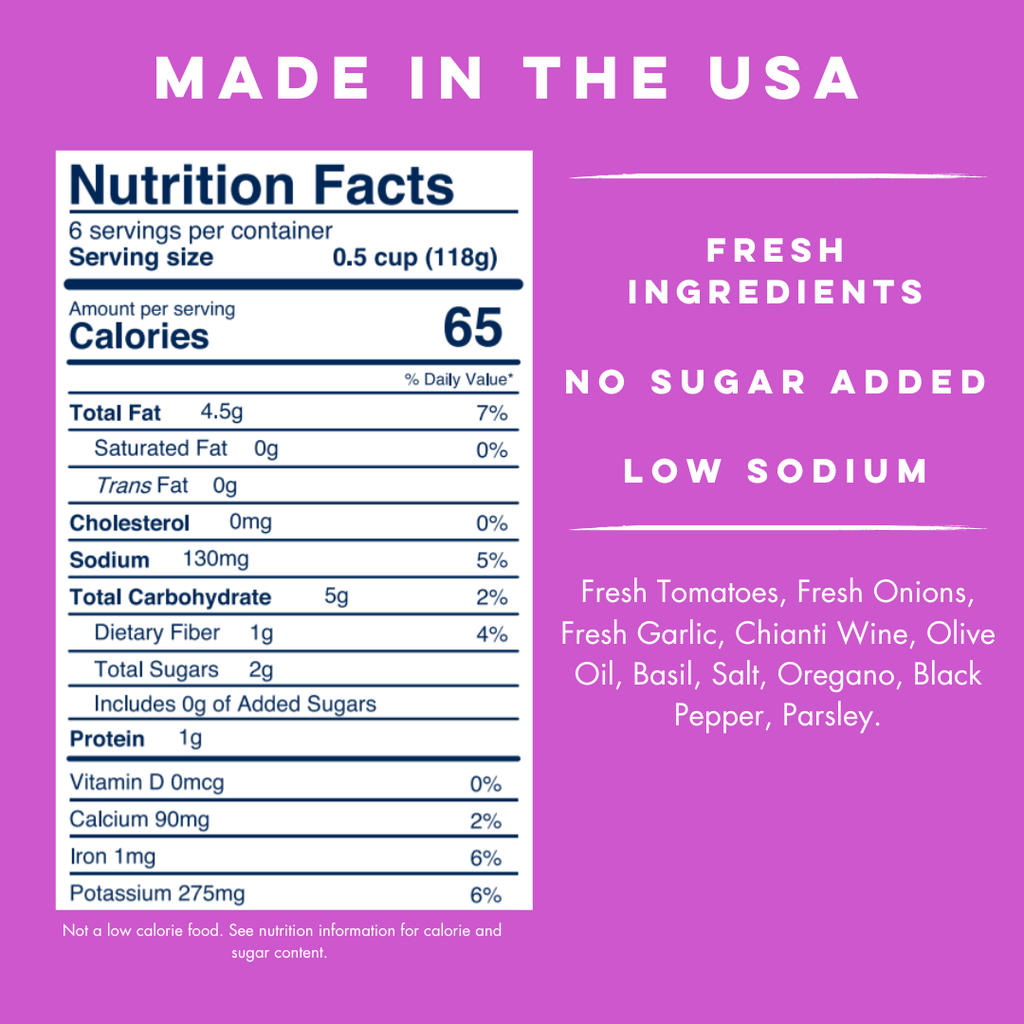 Chianti Wine Sauce - Yo Mama's Foods