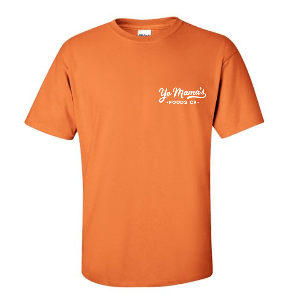 Yo Mama's Cotton Embroidered T-Shirt - Yo Mama's Foods