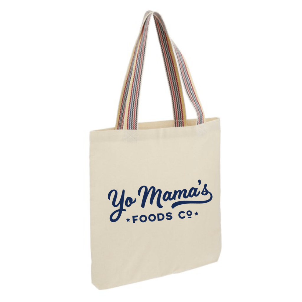 Yo Mama's Rainbow Recycled Cotton Tote - Yo Mama's Foods
