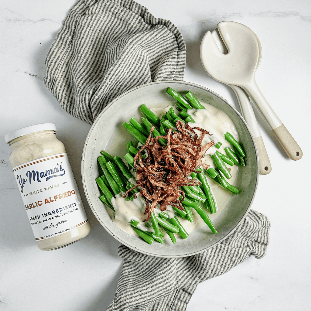 Roasted Garlic Alfredo Sauce - Yo Mama's Foods