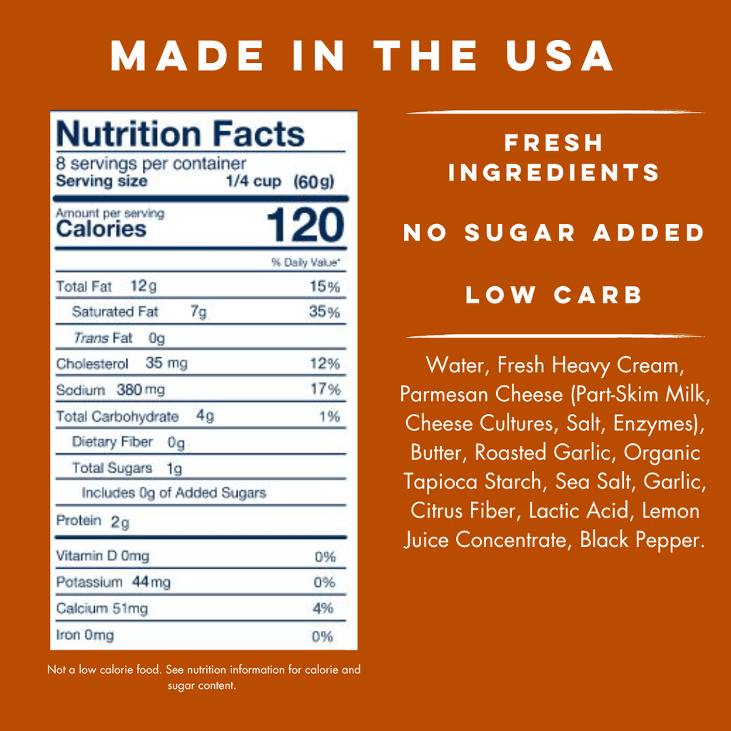 Roasted Garlic Alfredo Sauce - Yo Mama's Foods