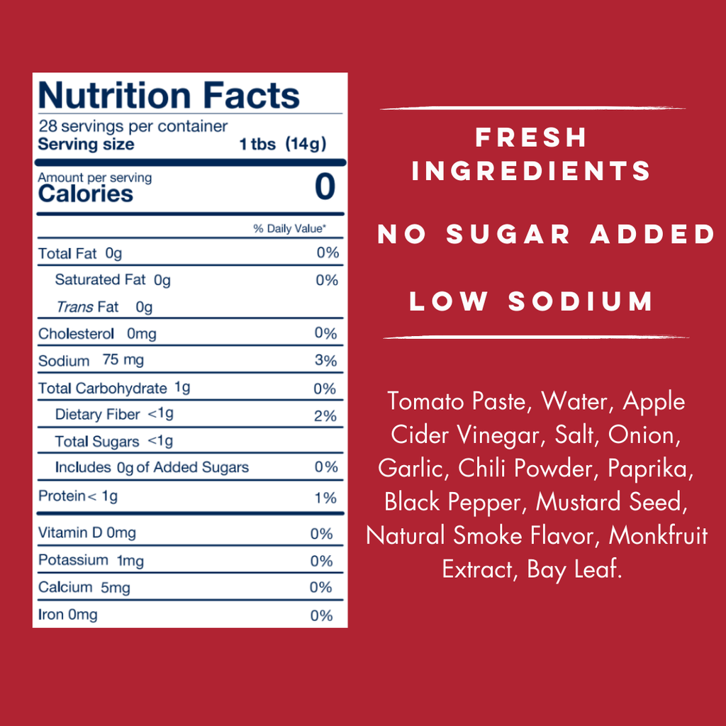 No Sugar Hickory BBQ - Yo Mama's Foods